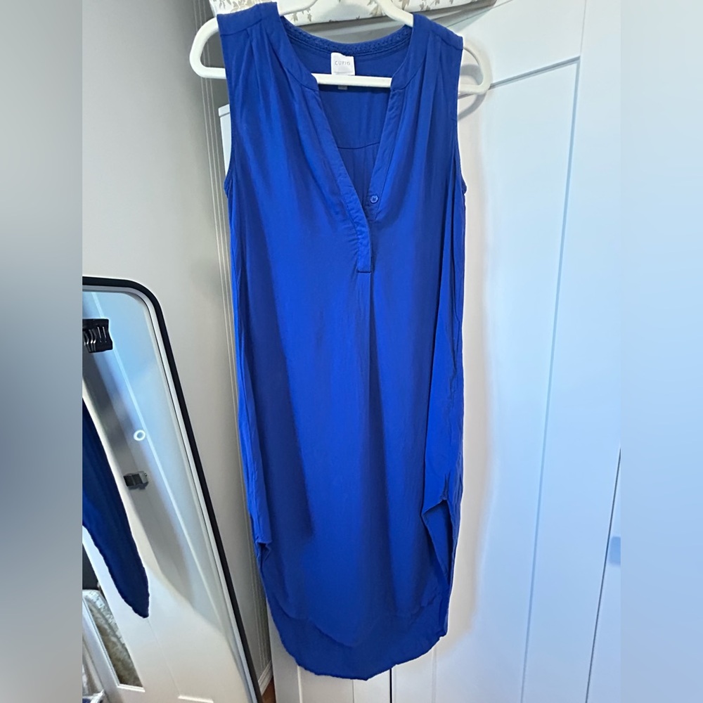 Blue Sleeveless Dress
